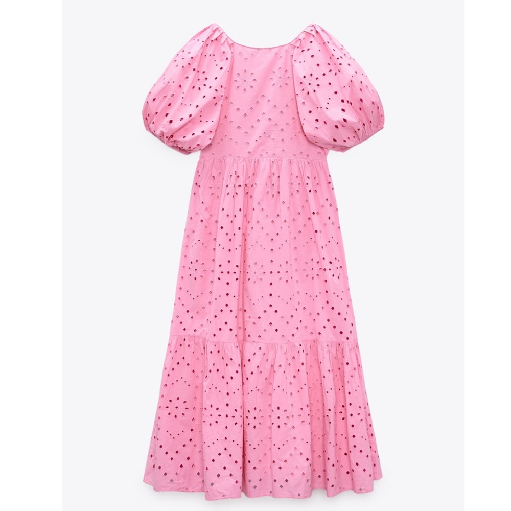 GORGEOUS ZARA Embroidered Eyelet Detailed Dress - Picture 9 of 12